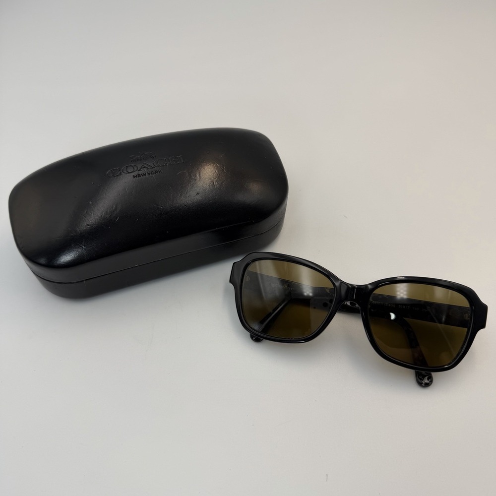 Coach HC 8232 L1010 550713  Black Sunglasses 56*17*140 Frame + Case